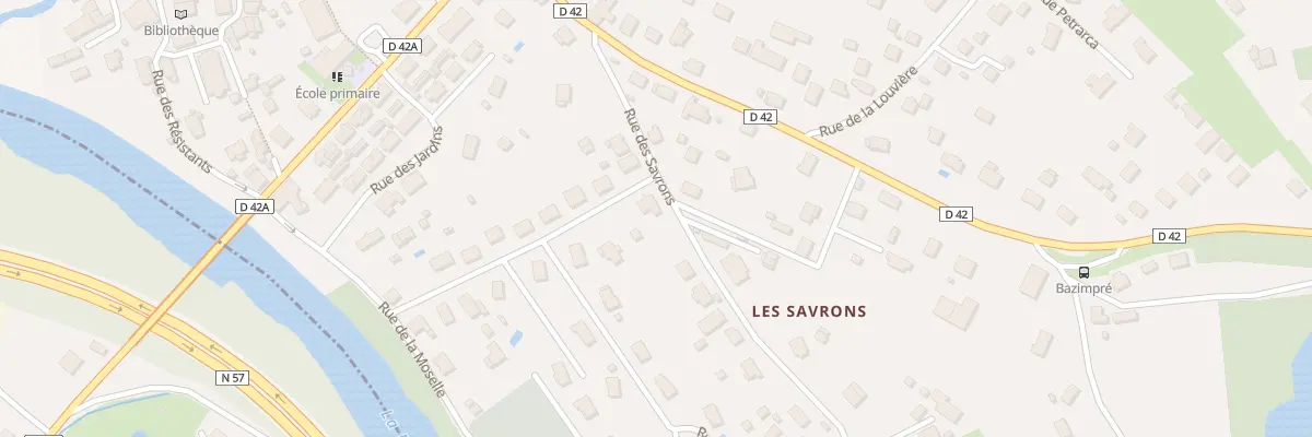 Plan du 7 Rue du Champ du Pont à Archettes