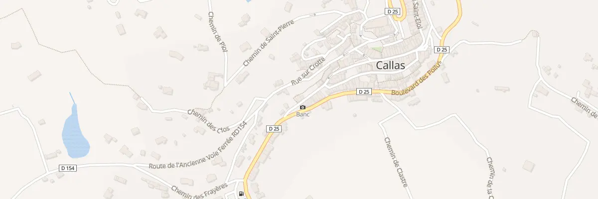Plan du 2 Pl du Barri à Callas