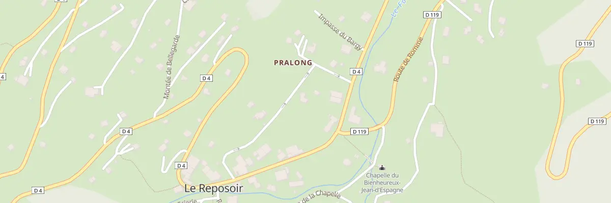 Plan du 348 Rte de Beol au Reposoir