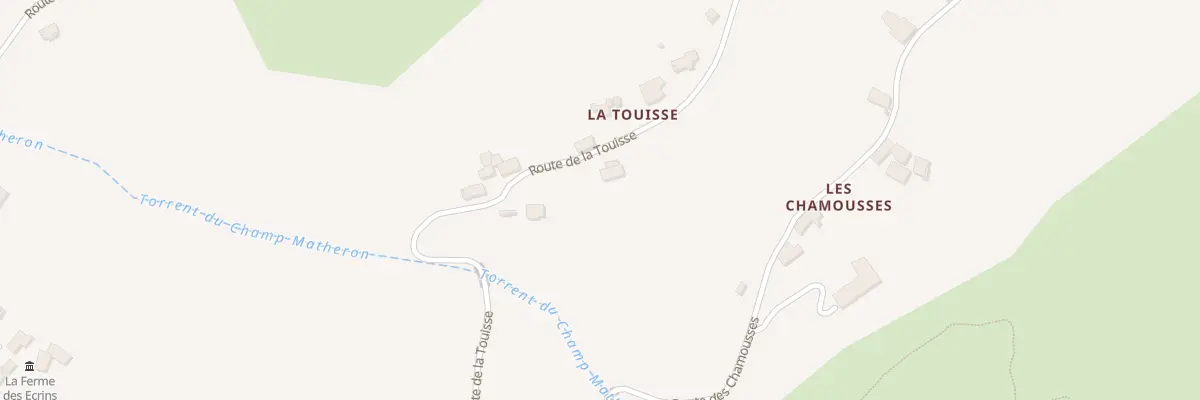 Plan du 5450 La Touisse à Châteauroux-les-Alpes