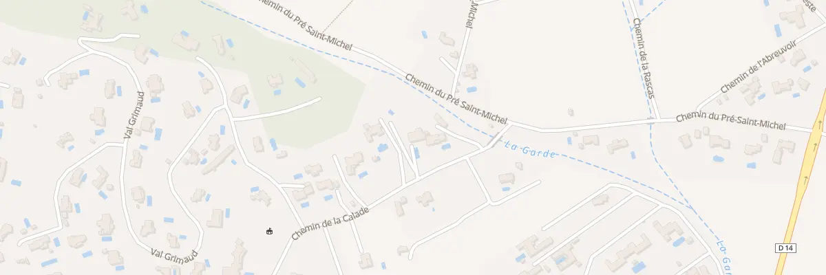 Plan du 433 Che de la Calade à Grimaud
