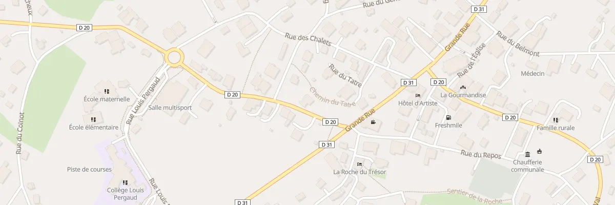 Plan du 2 Rue de Baume Les Dames à Pierrefontaine-les-Varans