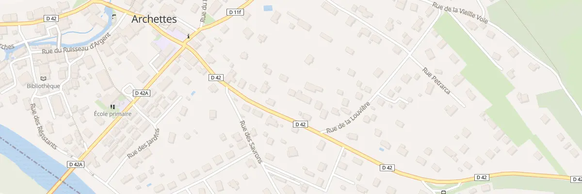 Plan du 25 Rue de la Louvière à Archettes