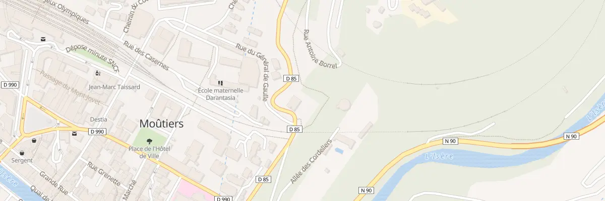 Plan du 220 Rte d’Hautecour à Moûtiers