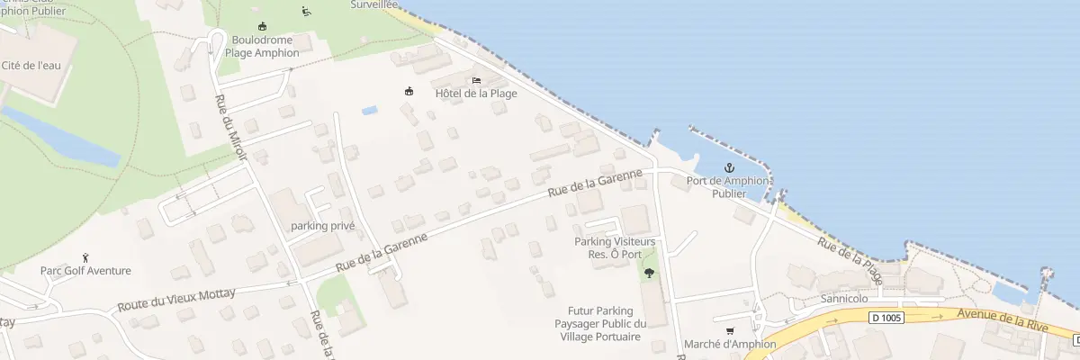 Plan du 94 Rue de la Garenne à Publier