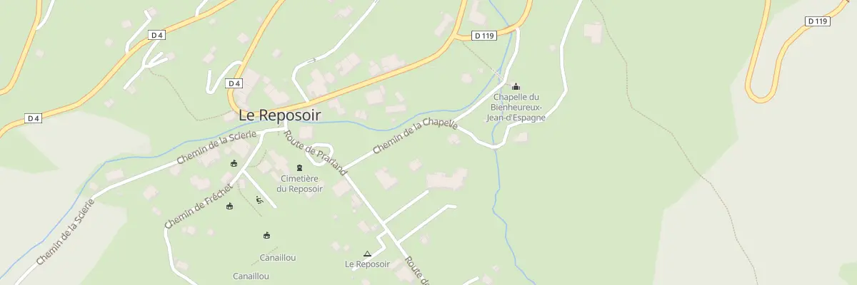 Plan du 222 Che de la Chapelle au Reposoir