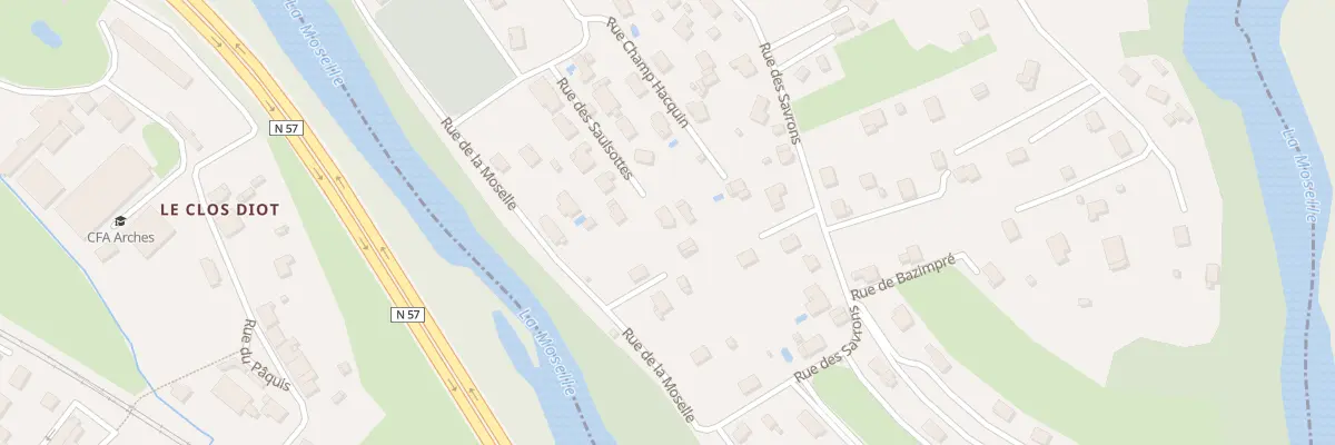 Plan du 105 Rue des Saulsottes à Archettes