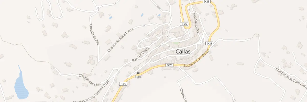 Plan du 1 Rue du Portail de Blancon à Callas