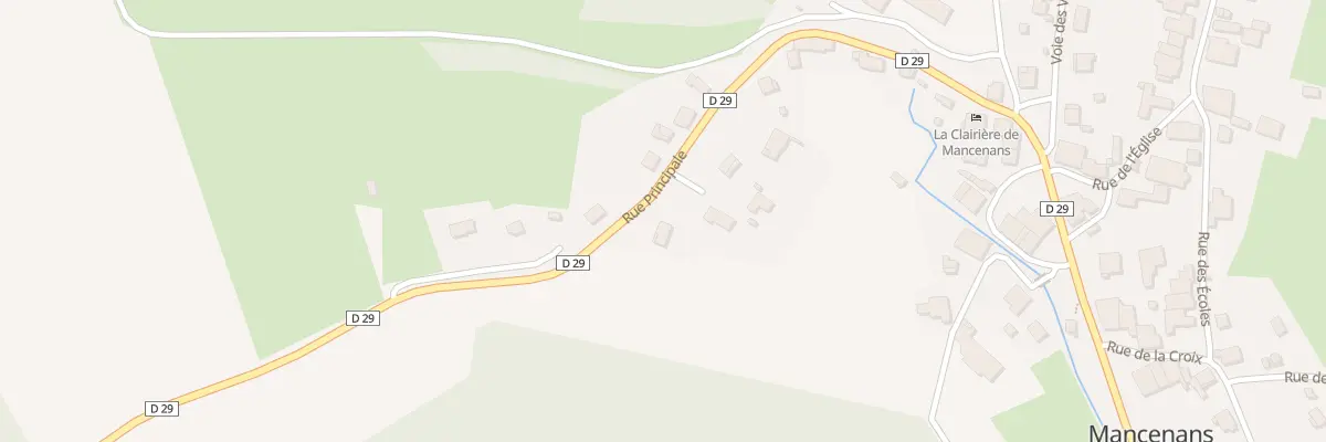 Plan du 25 Rue Principale à Mancenans