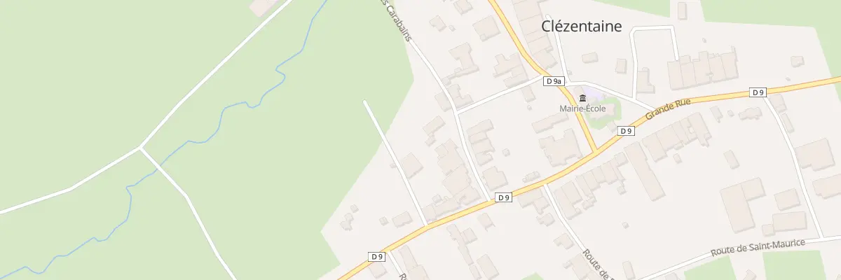Plan du 97 Rue des Carabains à Clézentaine