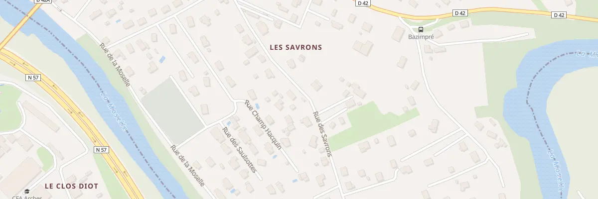 Plan du 312 Rue des Savrons à Archettes