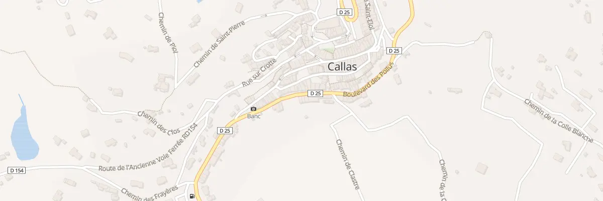 Plan du 8 Che de la Croix à Callas