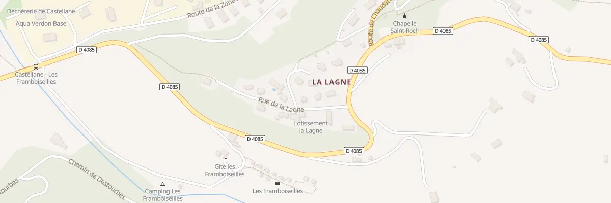 Plan du 24 Imp de la Lagne à Castellane