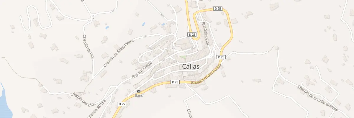 Plan du 185 Le Village à Callas