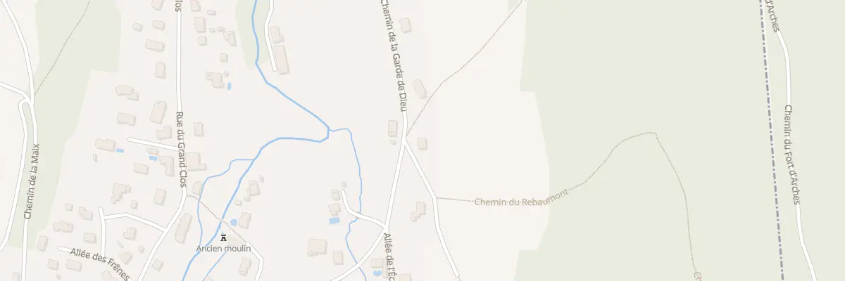 Plan du 243 Che de la Garde de Dieu à Arches