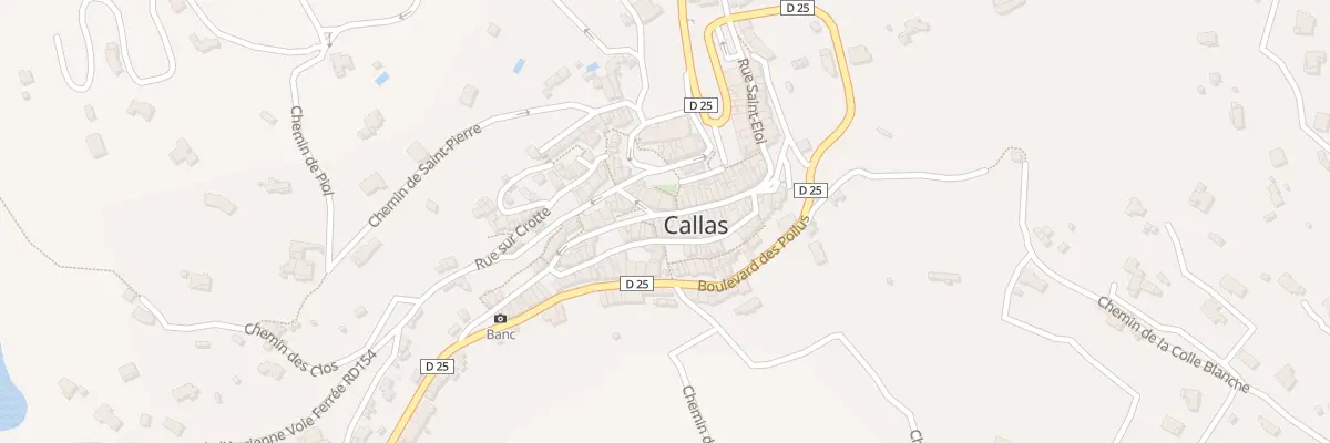 Plan du 6 Grande Rue à Callas