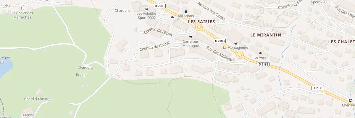 Plan du 5722A Imm Le Mont Blanc à Hauteluce
