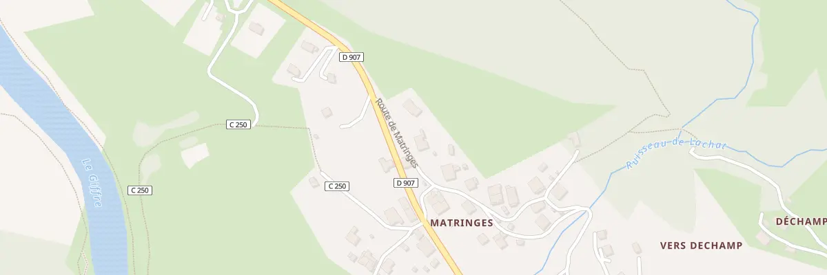 Plan du 61 Rte de Matringes à Mieussy