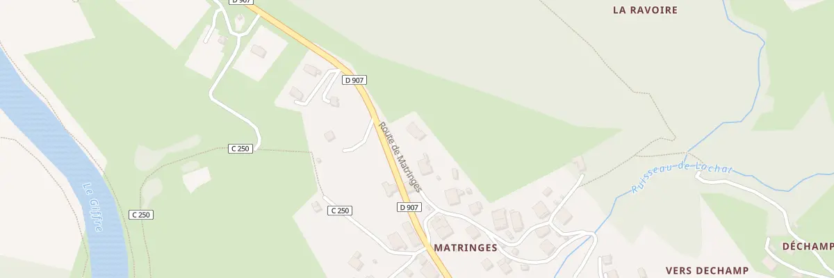 Plan du 1 Rte de Matringes à Mieussy