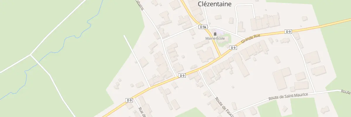Plan du 40 Rue des Carabains à Clézentaine