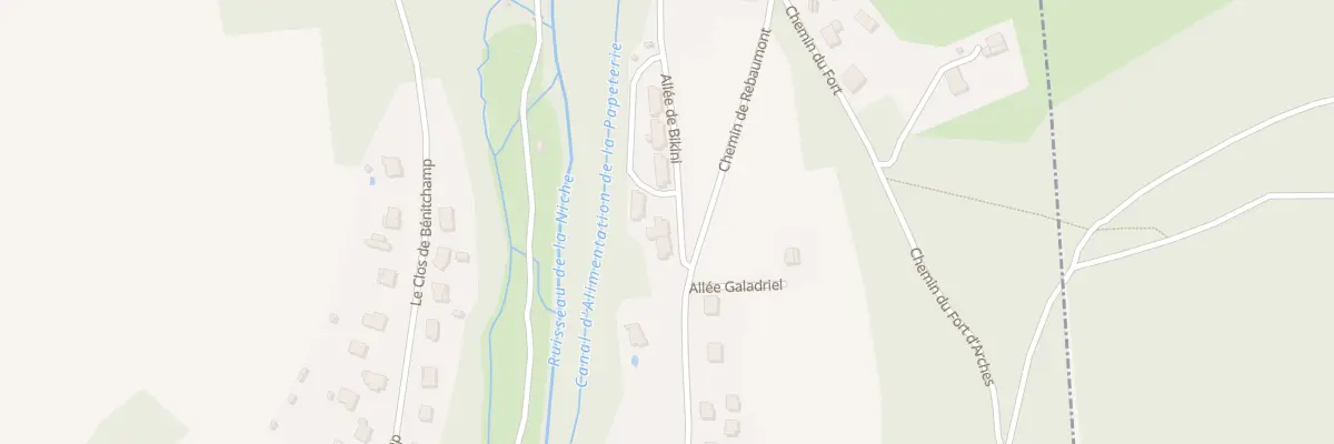 Plan du 43 All Bikini à Arches