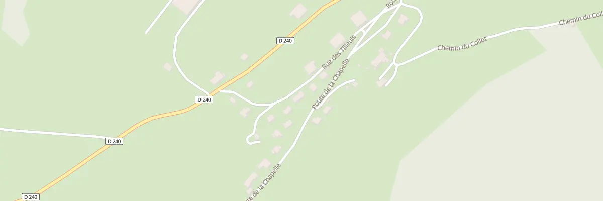 Plan de la Rue Principale à Plaimbois-Vennes
