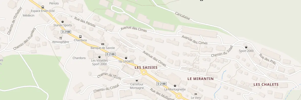 Plan du 5845 Res l’Olympe à Hauteluce