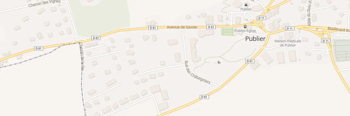 Plan du 84 Rue des Châtaigniers à Publier