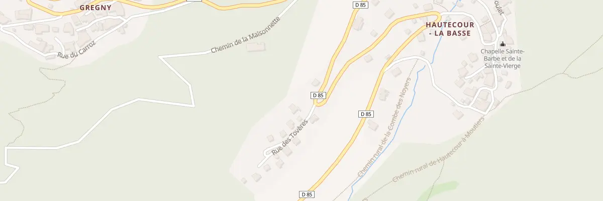 Plan du 14 Rue des Tovères à Hautecour