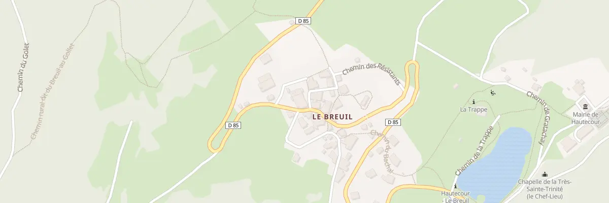 Plan du 5026 Le Breuil à Hautecour