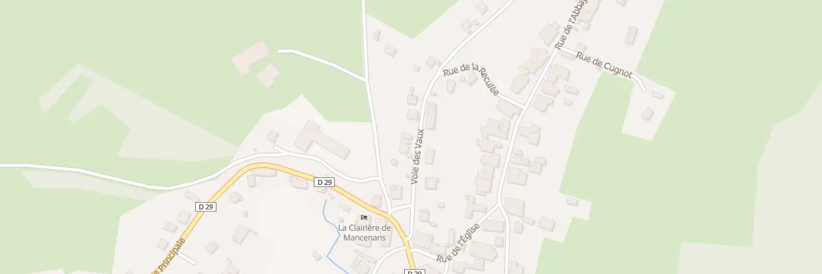 Plan du 3 Voie de Vaux à Mancenans