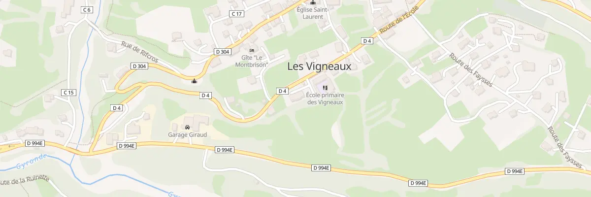 Plan du 458 Rte de l’Ecole aux Vigneaux