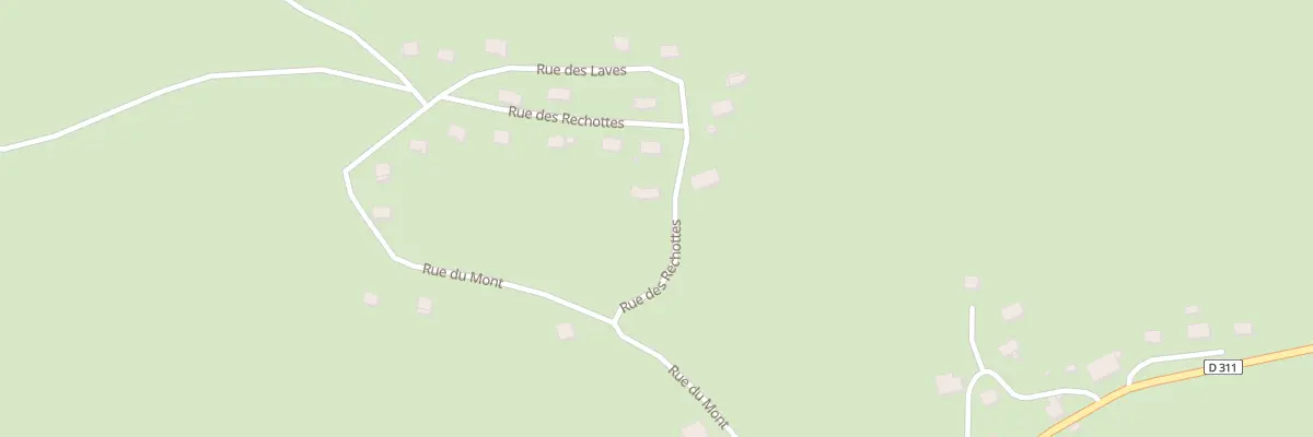 Plan du 1 Rue des Rechottes à Fournets-Luisans