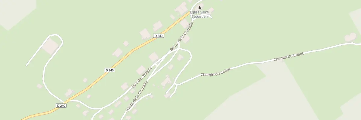 Plan du 4 Che du Collot à Plaimbois-Vennes