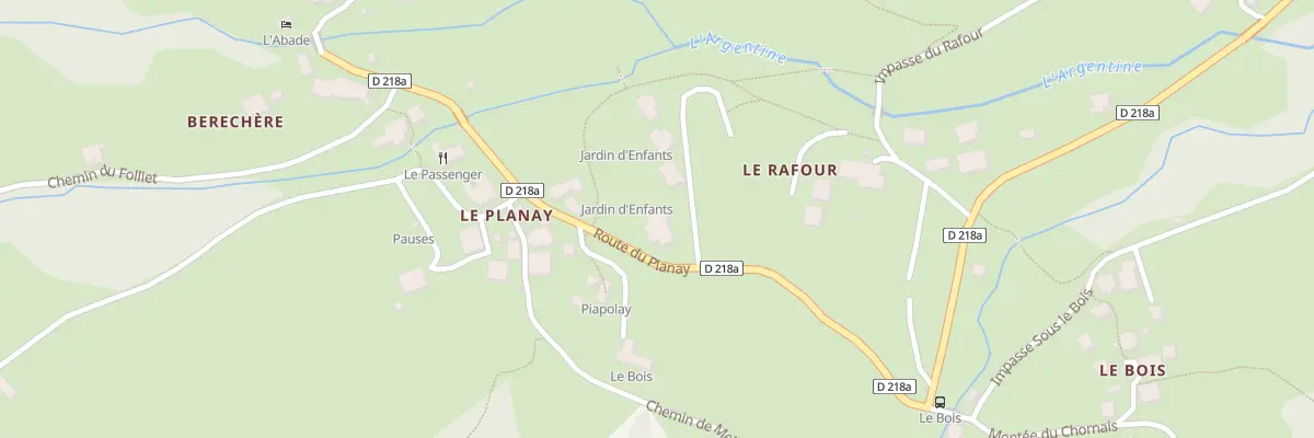Plan du 2858 Rte du Planay à Beaufort