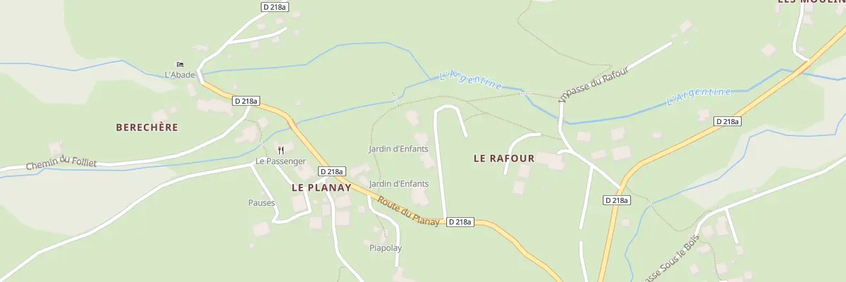 Plan du 6135 Le Planey à Beaufort