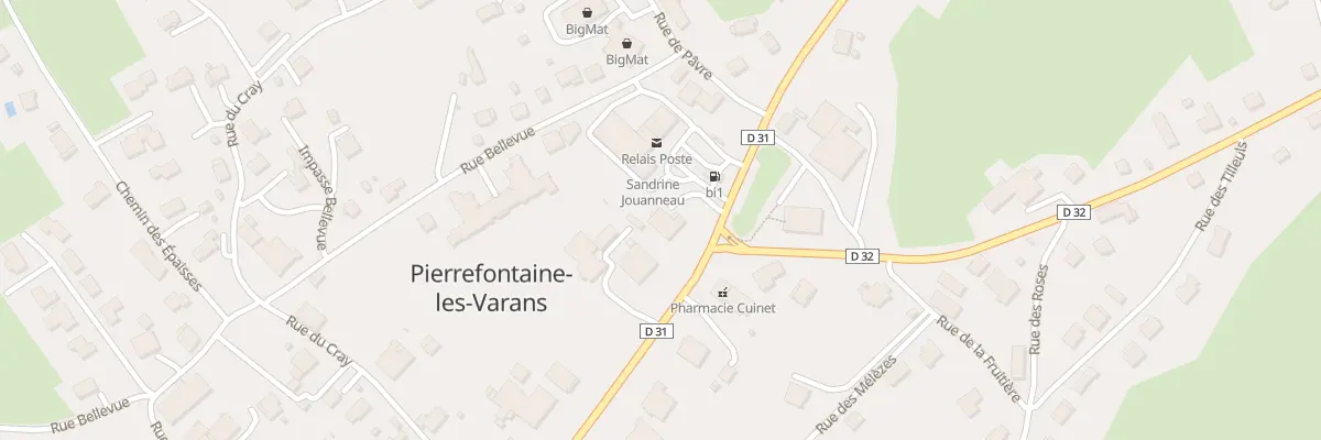Plan du 27 Gr Grande Rue à Pierrefontaine-les-Varans