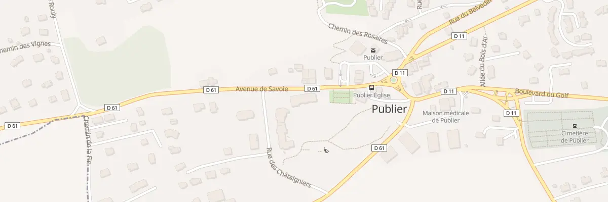 Plan du 83 Av de Savoie à Publier