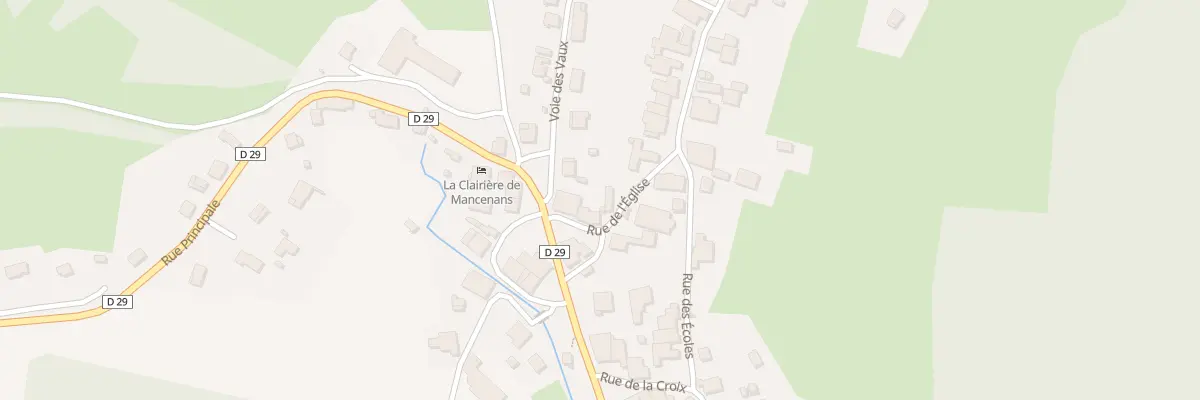Plan du 1 Rue de l’Eglise à Mancenans