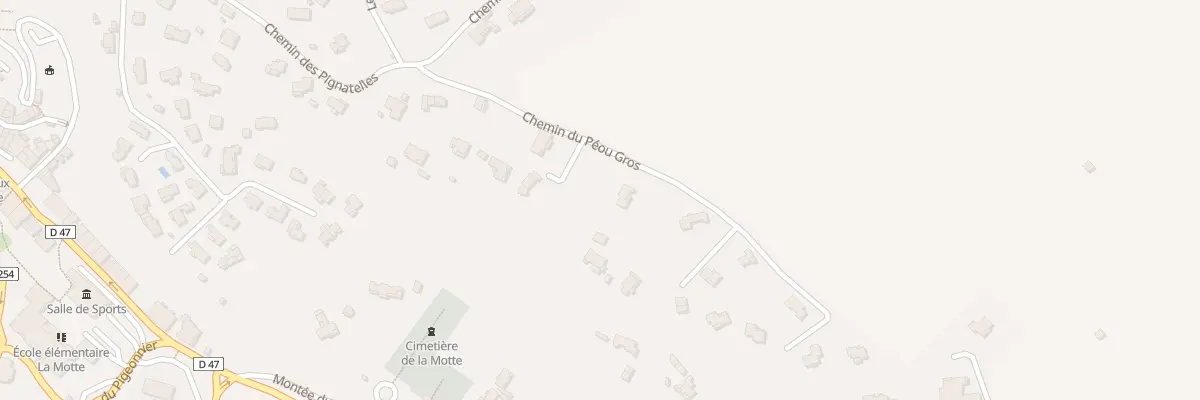 Plan du 168 Che de Peou Gros à La Motte