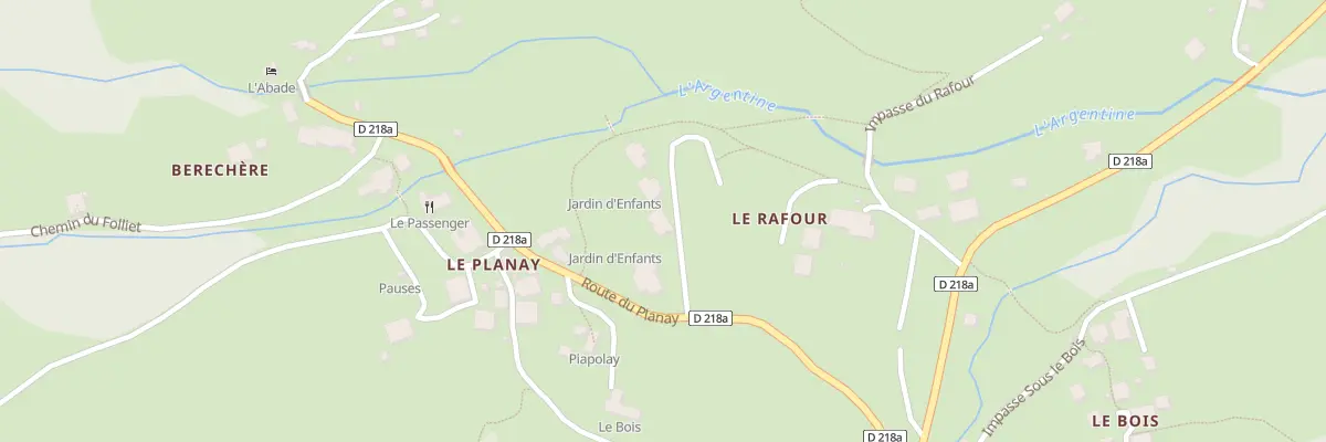 Plan du 6404 Le Rafour à Beaufort