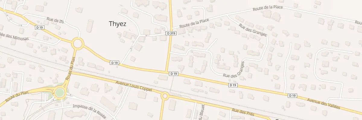 Plan du 9 Rue des Granges à Thyez