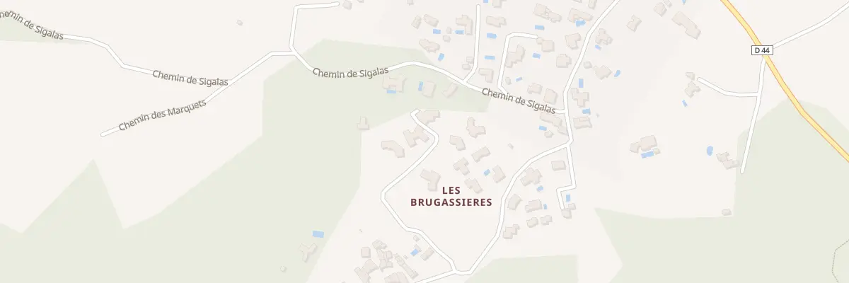 Plan du 5006 Les Brugassieres au Plan-de-la-Tour
