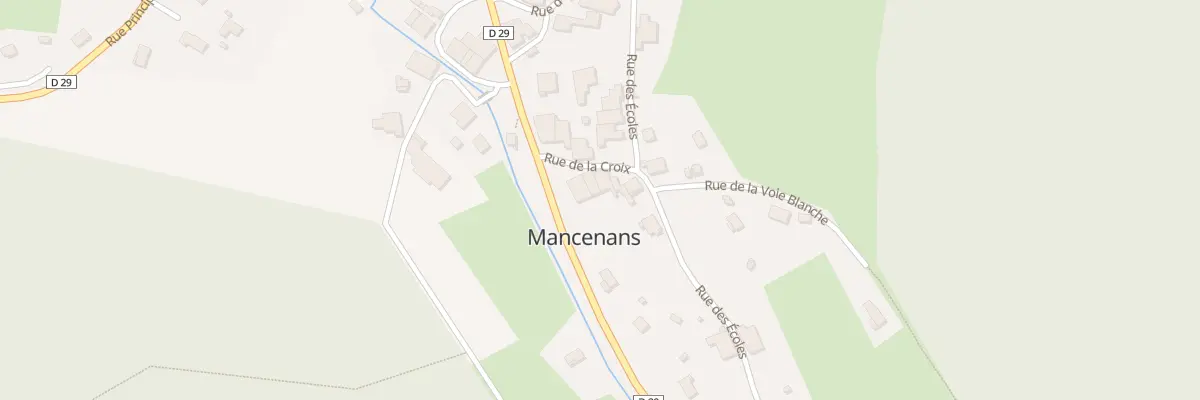 Plan du 5 Rue de la Croix à Mancenans