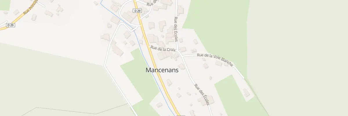 Plan du 1 Rue de la Croix à Mancenans