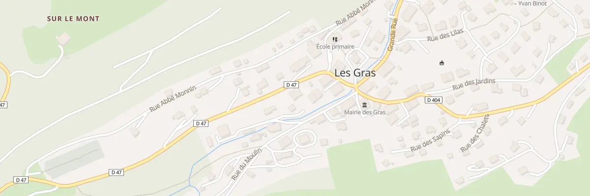 Plan du 7 Rue de Pontarlier aux Gras