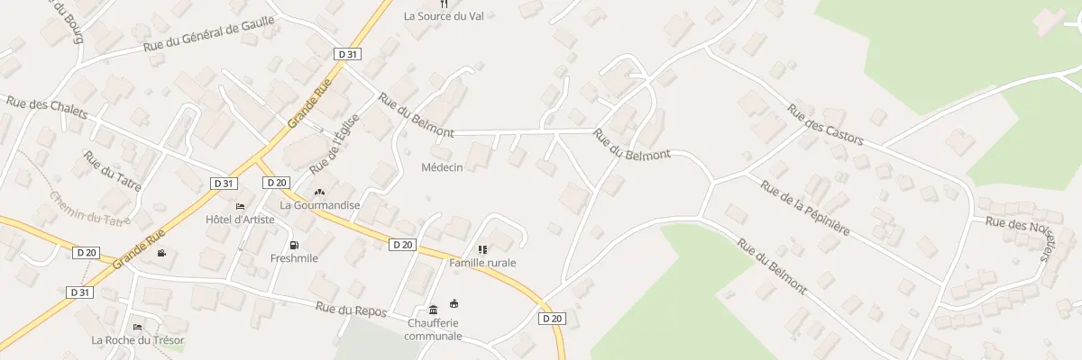 Plan du 10 Rue du Belmont à Pierrefontaine-les-Varans