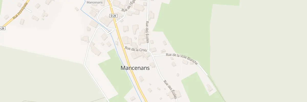 Plan du 1 Rue de la Voie Blanche à Mancenans