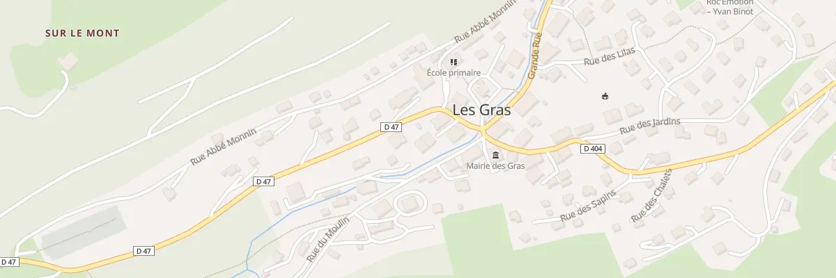 Plan du 5 Rue de Pontarlier aux Gras