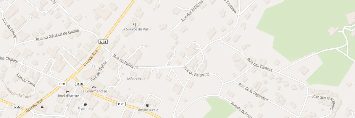 Plan du 1 Rue des Tilleuls à Pierrefontaine-les-Varans